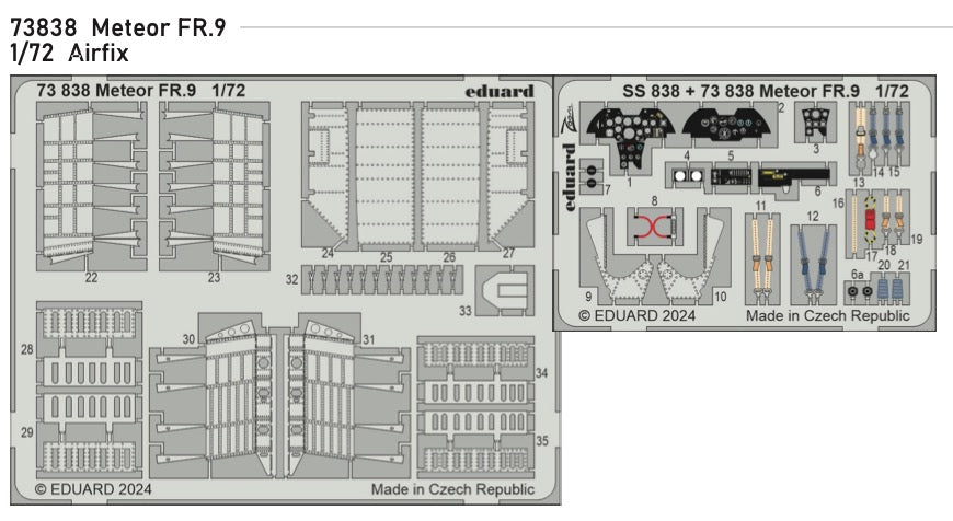 Eduard 73838 1:72 Gloster Meteor FR.9