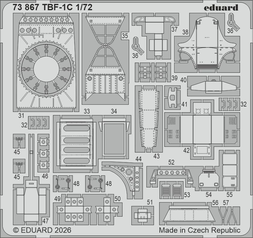Eduard 73867 1:72 Grumman TBF-1C Avenger