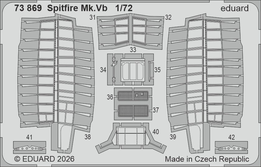 Eduard 73869 1:72 Supermarine Spitfire Mk.Vb