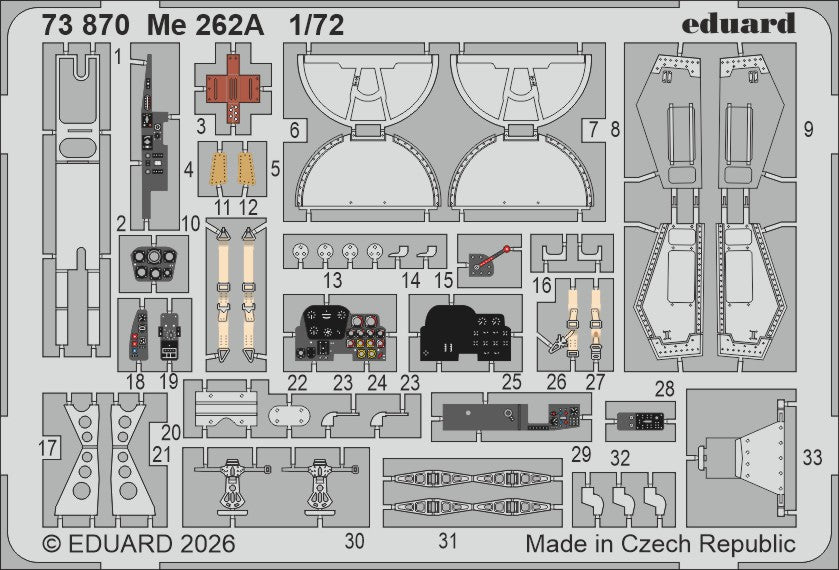 Eduard 73870 1:72 Messerschmitt Me-262A-1a