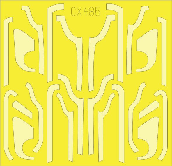 Eduard CX485 1:72 B-17G Flying Fortress antiglare panels (VE production)