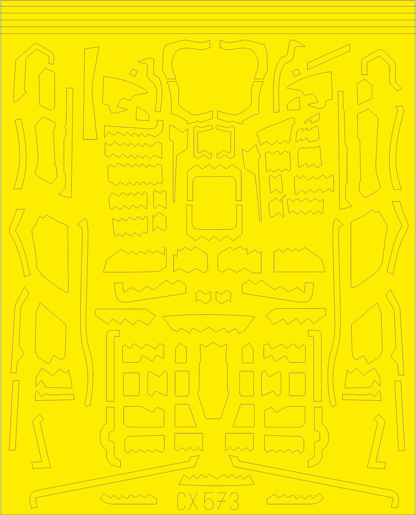 Eduard CX573 1:72 Lockheed-Martin F-35B Lightning II surface panels