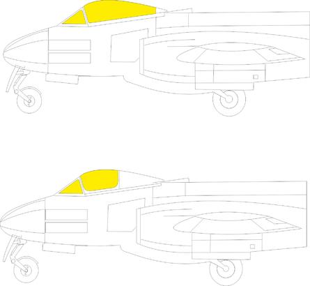 Eduard CX641 1:72 Gloster Meteor F.8