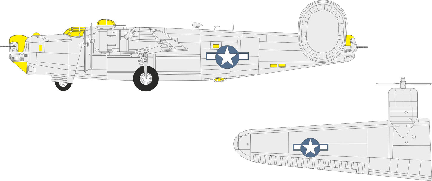 Eduard CX696 1:72 B-24J US National Insignia