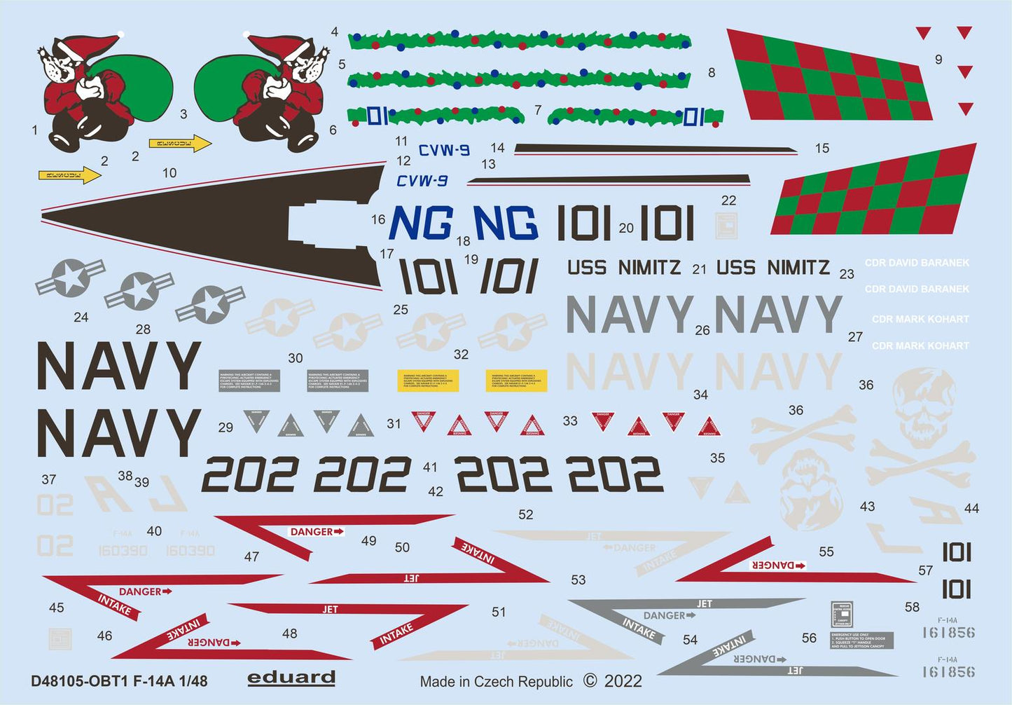 Eduard D48105 1:48 Gruman F-14A Tomcat