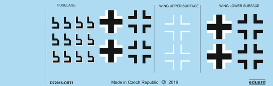 Eduard D72016 1:72 Focke-Wulf Fw-190A-8 national insignia