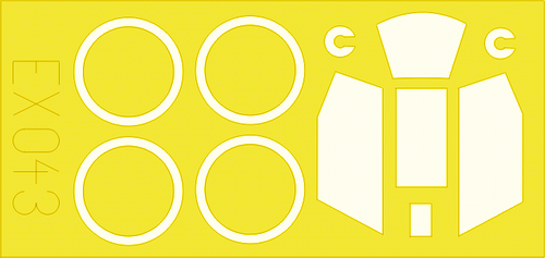 Eduard EX043 1:48 Henschel Hs-129 canopy and wheels