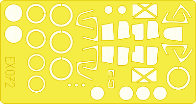 Eduard EX072 1:48 Lockheed P-38J/P-38L Lightning canopy and wheels