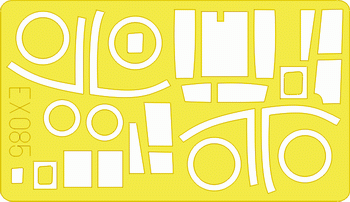 Eduard EX085 1:48 Arado Ar-234B 'Blitz' canopy frame and wheels etc