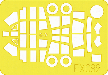 Eduard EX089 1:48 Junkers Ju-87D/Ju-87G 'Stuka' canopy frame and wheels etc