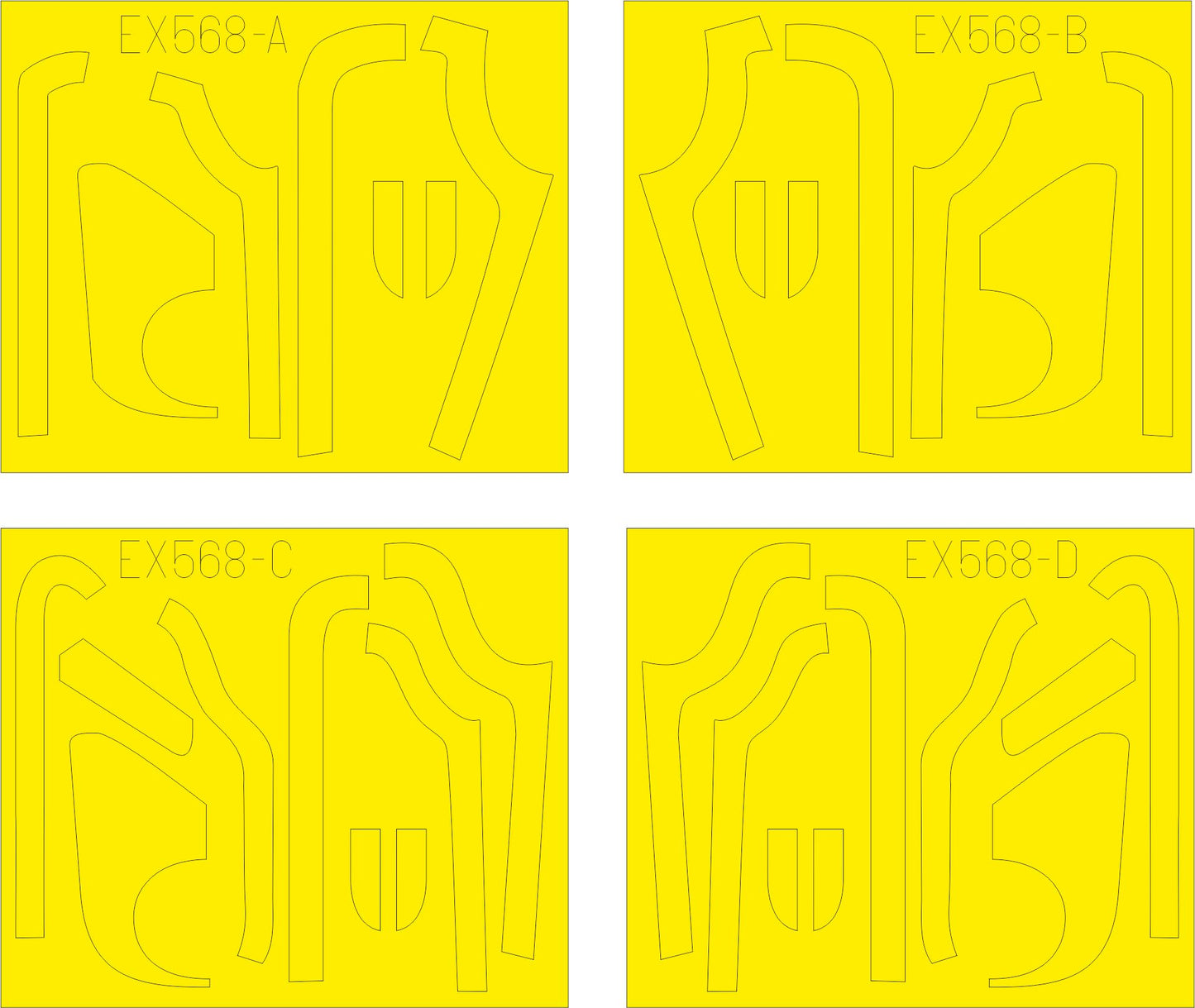 Eduard EX568 1:48 B-17G Flying Fortress anti glare panels (BO & DL production)