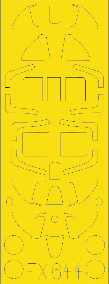 Eduard EX644 1:48 Spitfire Mk.1 TFace interior and exterior canopy masks