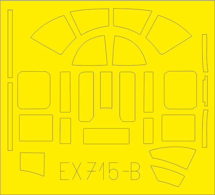 Eduard EX715 1:48 North-American B-25D Mitchell TFace