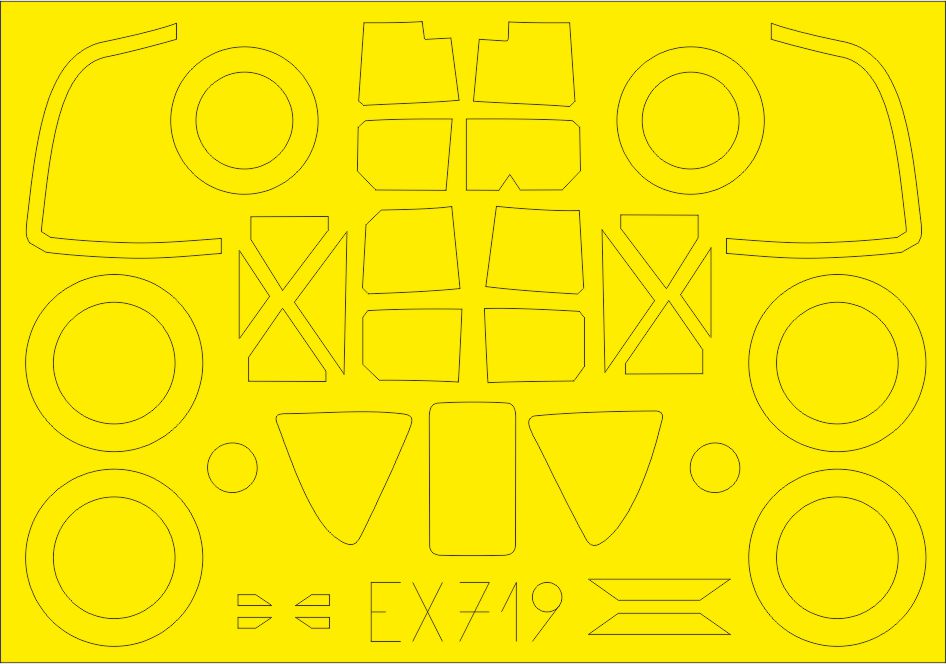 Eduard EX719 1:48 Lockheed P-38H Lightning