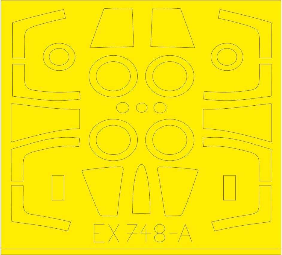 Eduard EX748 1:48 Lockheed F-104DJ Starfighter TFace