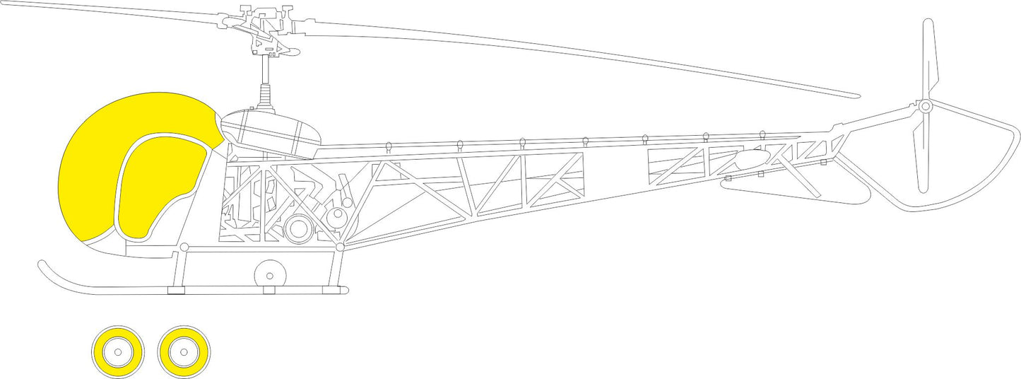 Eduard EX860 1:48 Bell OH-13 Sioux