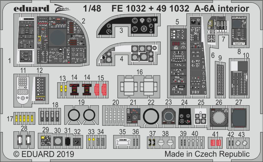 Eduard FE1032 1:48 Grumman A-6A Intruder interior
