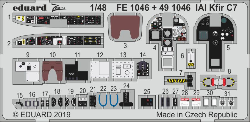 Eduard FE1046 1:48 IAI C-2/C-7 Kfir