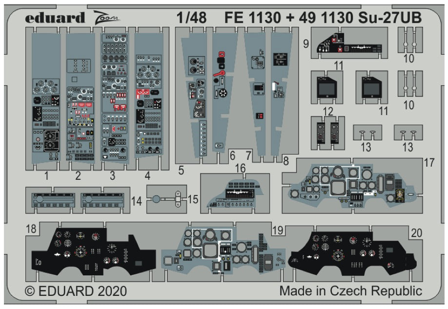 Eduard FE1130 1:48 Sukhoi Su-27UB