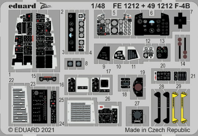 Eduard FE1212 1:48 McDonnell F-4B Phantom