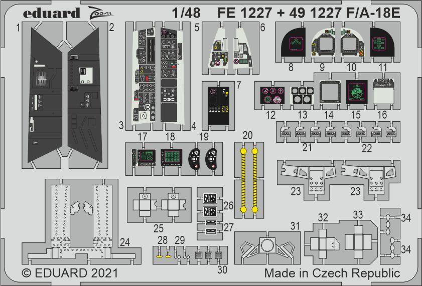 Eduard FE1227 1:48 Boeing F/A-18E Super Hornet