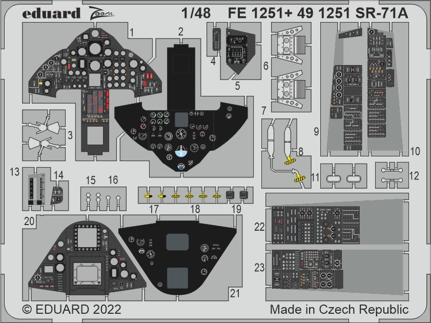 Eduard FE1251 1:48 Lockheed SR-71 Blackbird