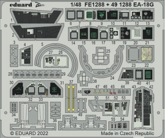 Eduard FE1288 1:48 Boeing EA-18G Growler