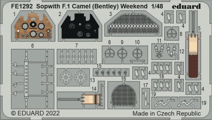 Eduard FE1292 1:48 Sopwith F.1 Camel (Bentley) Weekend