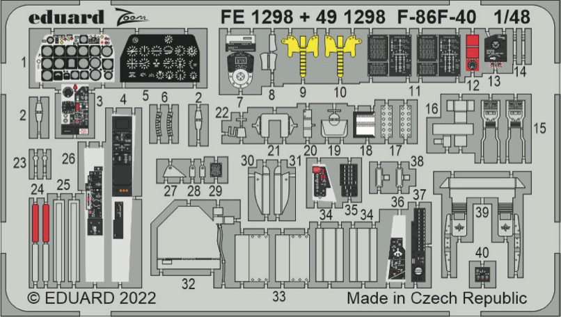 Eduard FE1298 1:48 North-American F-86F-40 Sabre