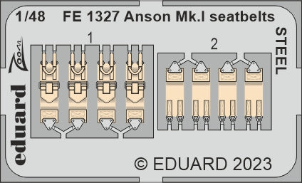 Eduard FE1327 1:48 Avro Anson Mk.I seatbelts STEEL