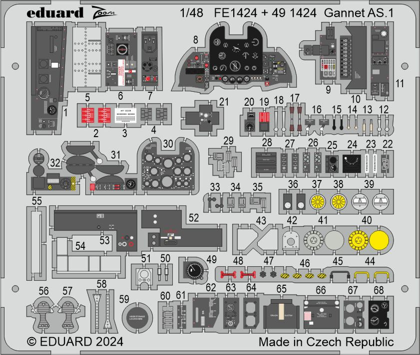 Eduard FE1424 1:48 Fairey Gannet AS.1 for Airfix