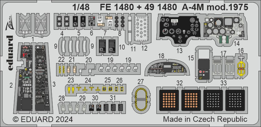 Eduard FE1480 1:48 Douglas A-4M Skyhawk mod. 1975