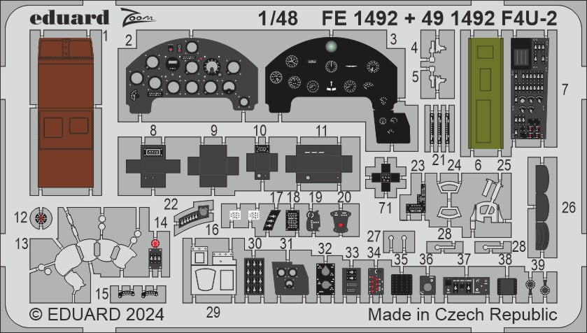Eduard FE1492 1:48 Vought F4U-2 Corsair