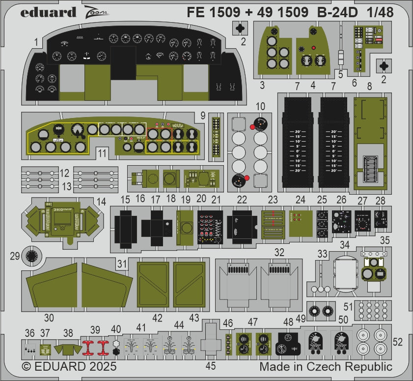 Eduard FE1509 1:48 Consolidated B-24D Liberator