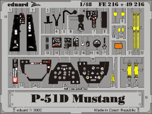 Eduard FE216 1:48 North-American P-51D Mustang