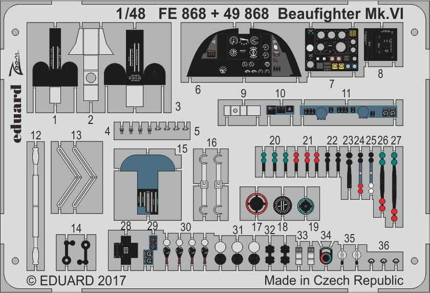 Eduard FE868 1:48 Bristol Beaufighter Mk.VI