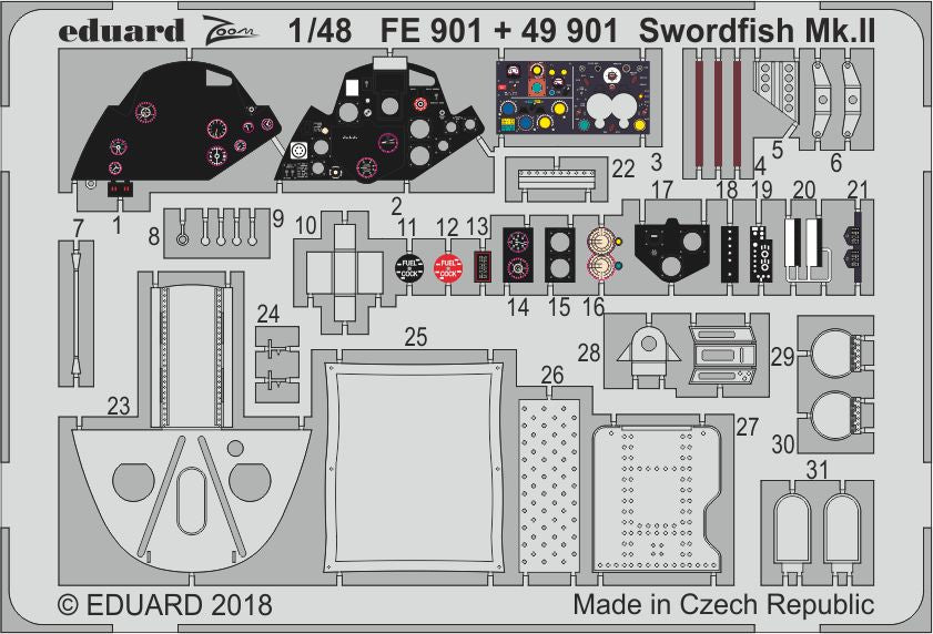Eduard FE901 1:48 Fairey Swordfish Mk.II