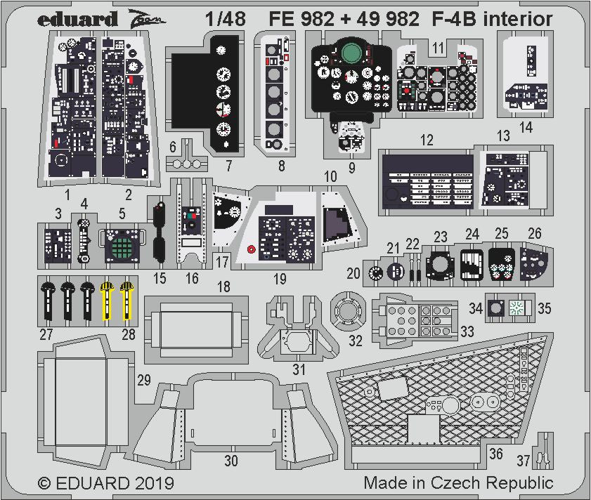 Eduard FE982 1:48 McDonnell F-4B Phantom II interior