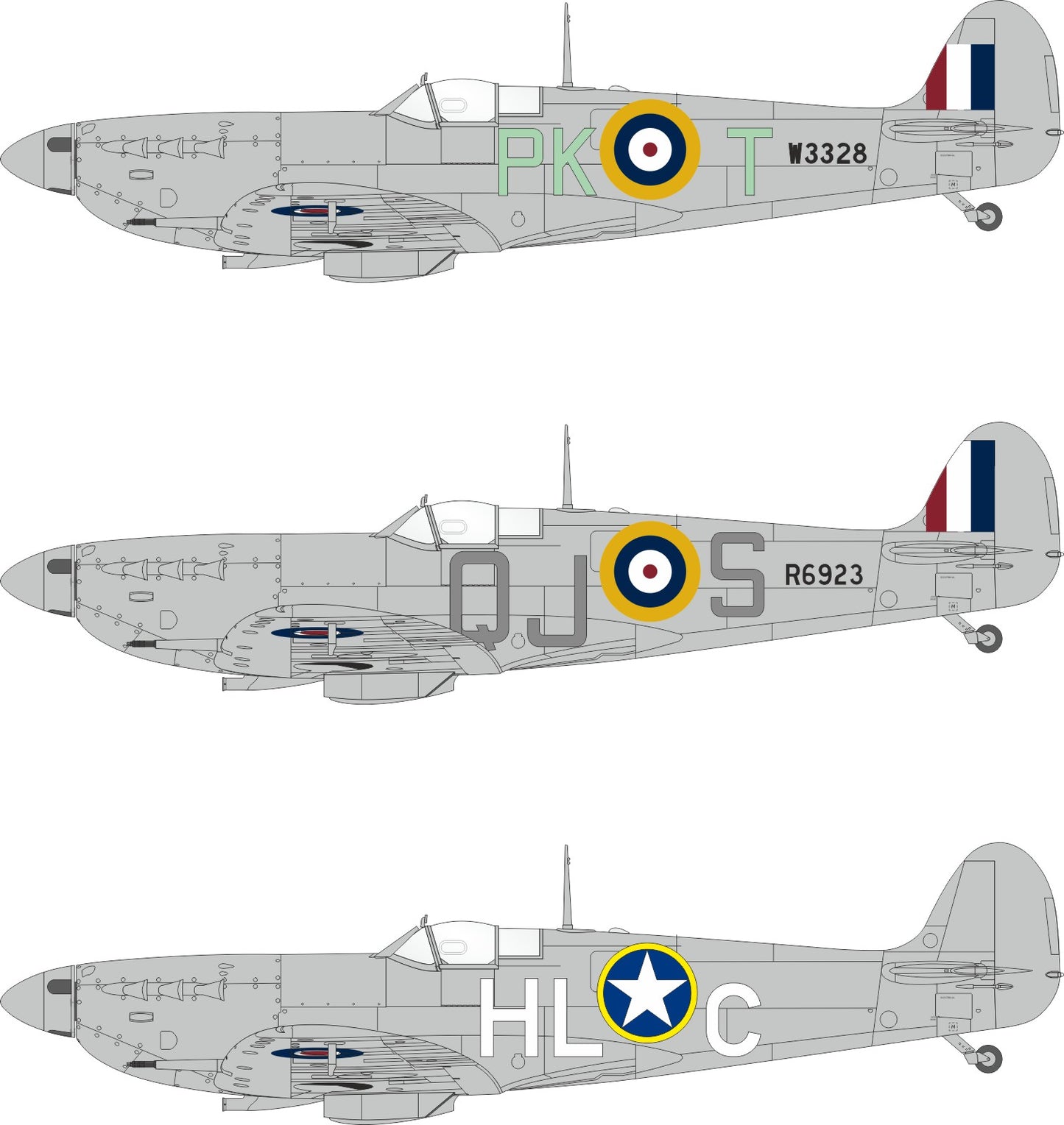 Eduard JX350 1:32 Supermarine Spitfire Mk.Vb early code letters