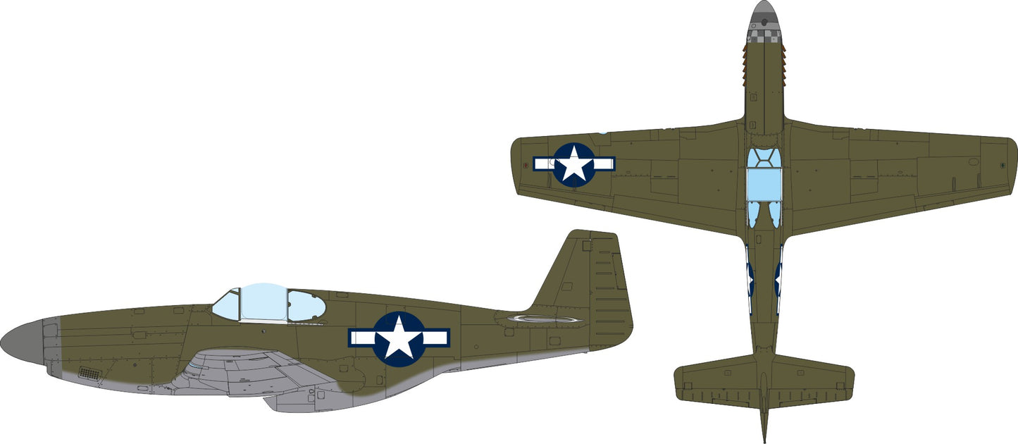Eduard JX353 1:32 North-American P-51B US National Insignia
