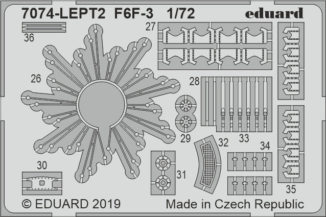 Eduard kits 7074 1:72 Grumman F6F-3 Wildcat -ProfiPACK edition