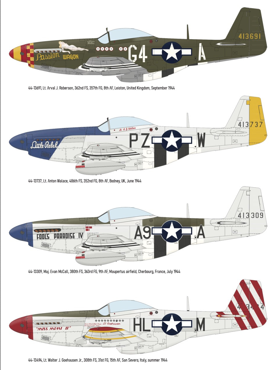 Eduard kits 7476 1:72 North-American P-51D-5 Mustang The Weekend edition
