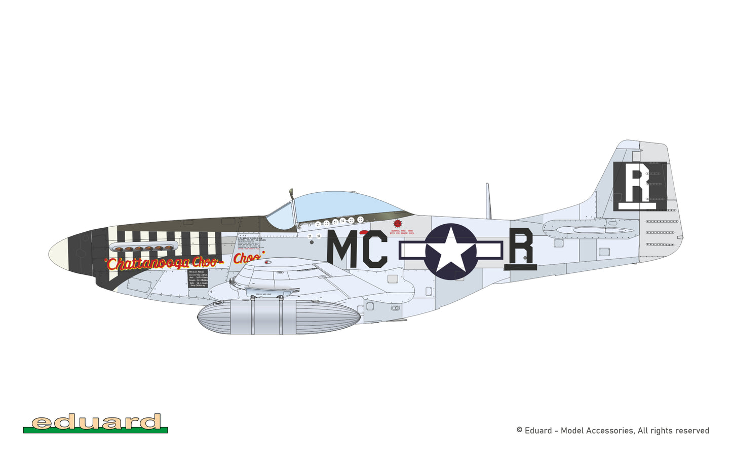 Eduard kits 7477 1:72 North-American P-51D Mustang Weekend edition