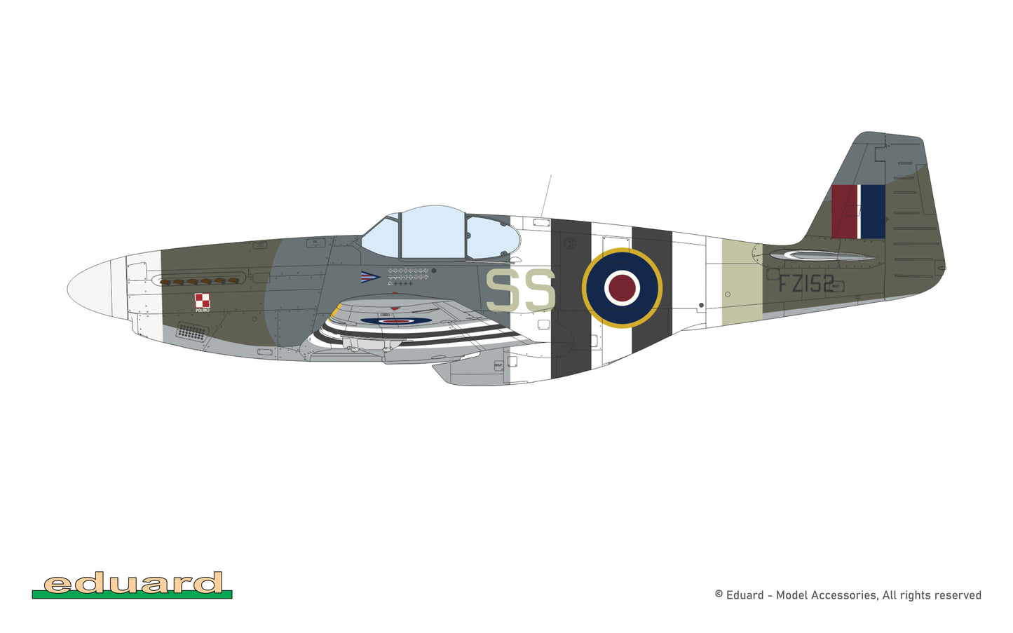 Eduard kits 82109 1:48 North-American Mustang Mk.III ProfiPACK edition