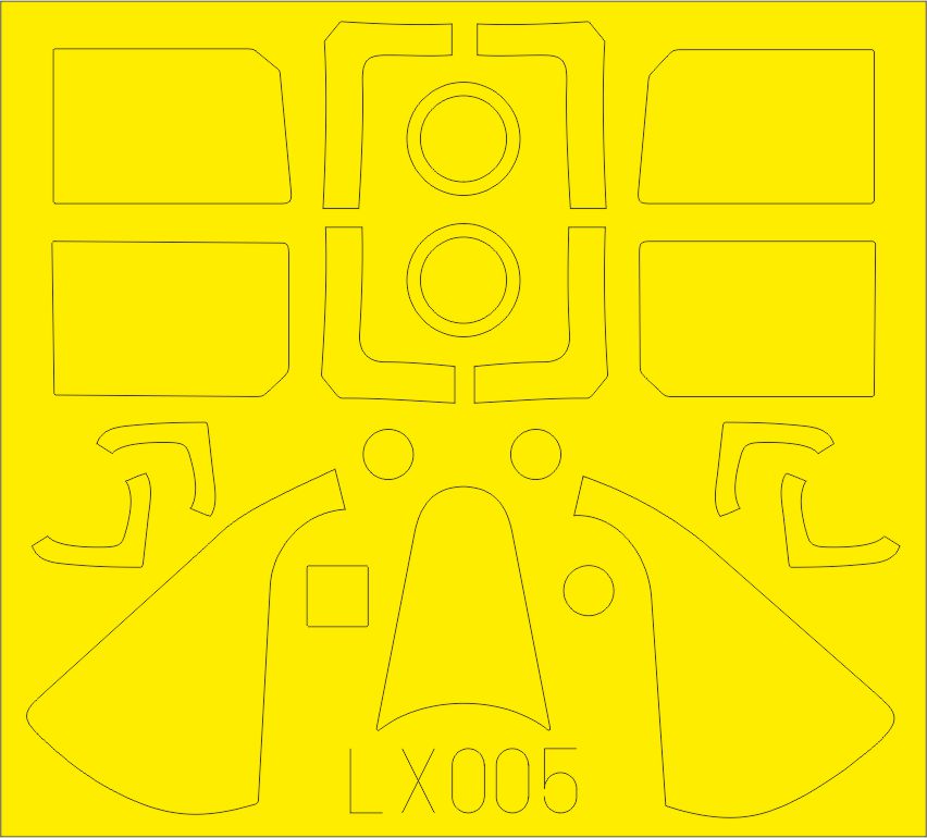 Eduard LX005 1:24 Grumman F6F-5 Hellcat to be used with Airfix