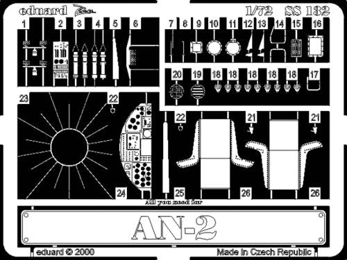 Eduard SS132 1:72 Antonov An-2 'Colt' to be used with Italeri