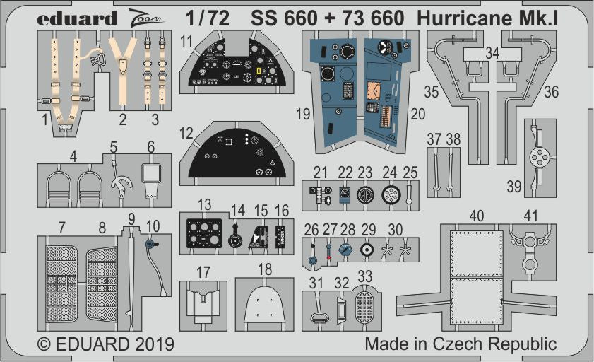 Eduard SS660 1:72 Hawker Hurricane Mk.I