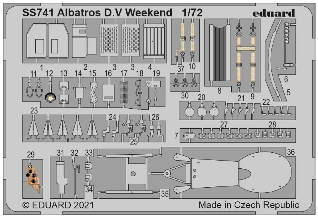 Eduard SS741 1:72 Albatros D.V Weekend