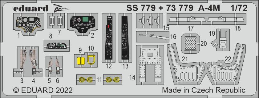 Eduard SS779 1:72 A-4M Skyhawk to be used with Hobby Boss