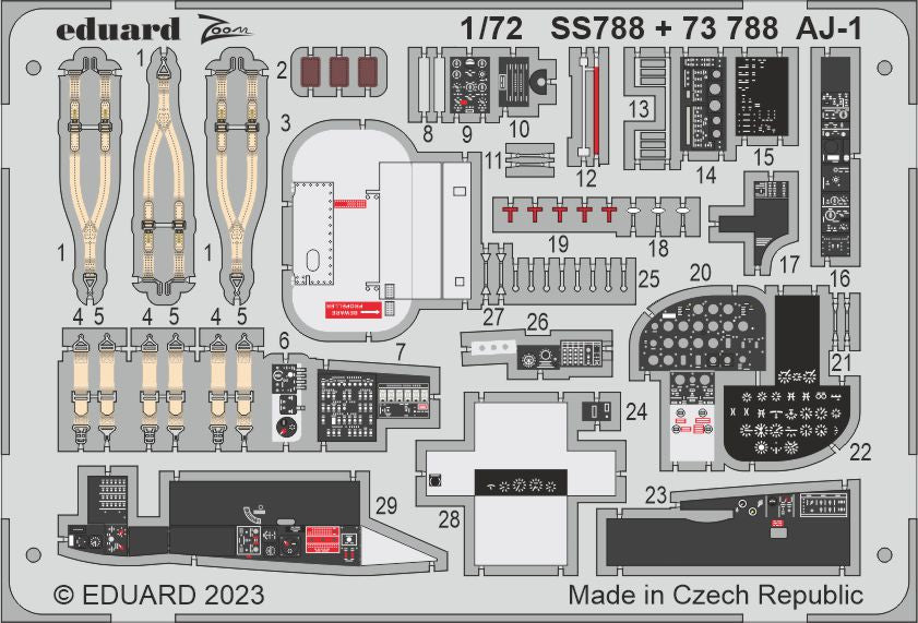 Eduard SS788 1:72 AJ-1 Savage to be used with Roden